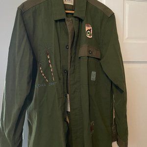 Scotch Soda SEASONAL FIT EMBROIDERED Summer Jacket Combo/Olive